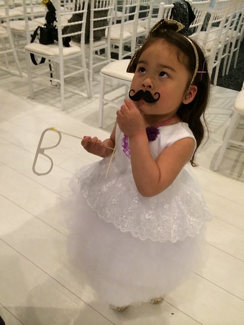 Mio with a mustache
