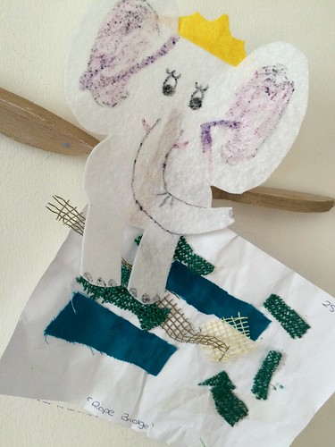Princess Elephant felt craft with kids evinok.com