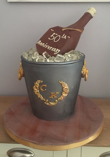 Champagne Bucket Cake by Jo Murphy of Crannah Cakes