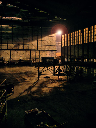 old morning light sunset urban color colour building abandoned architecture sunrise work photo airport phone aviation hangar indoor hdr iphone urbex
