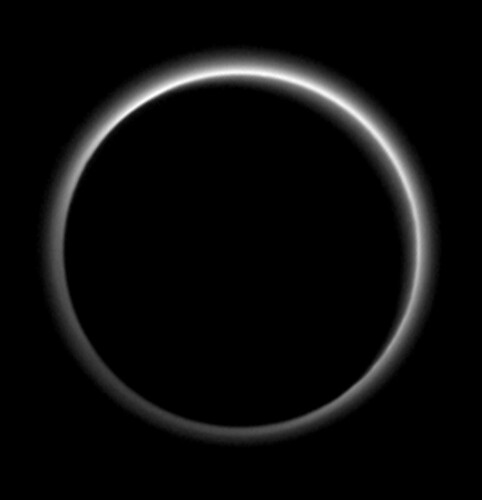Stunning Nightside Image Reveals Pluto’s Hazy Skies