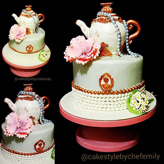 Teapot Cake by Emily Pacursa Peralta of Cakestyle EmsWork (Emily Peralta's Artcakes)
