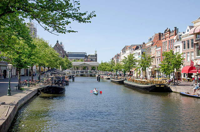 Center of Leiden, The Netherlands