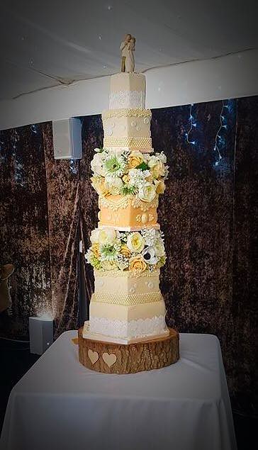 Vintage Themed Wedding Cake from Kerry Fieldhouse of Cakes by Kez