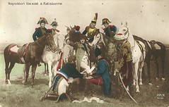 Napoleon blessé à Ratisbonne