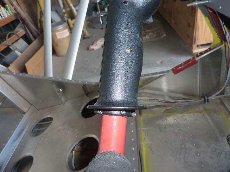 Control grip bolted in