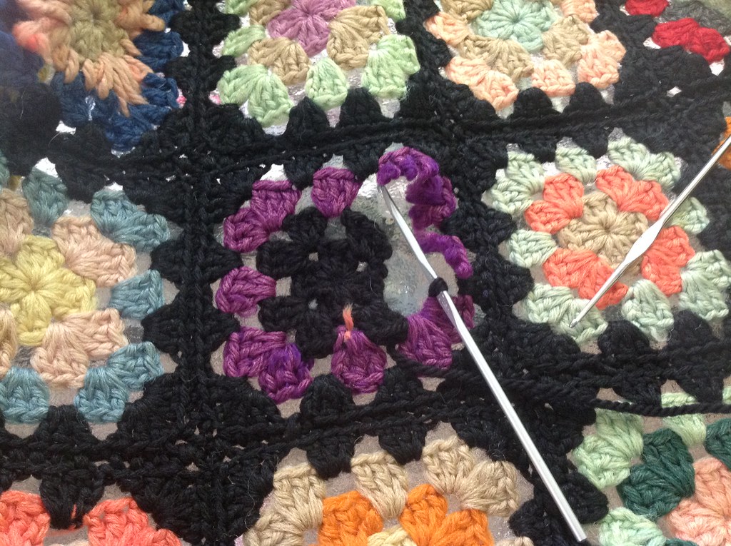 Slowly adding back the center of the Granny Square