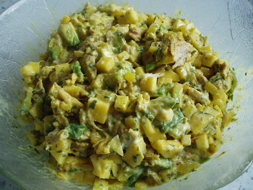 Geflügel-Salat mit Avocado und Mango