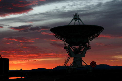 verylargearray radiotelescope socorro newmexico sunset