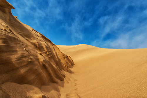 africa fog sand dune namibia