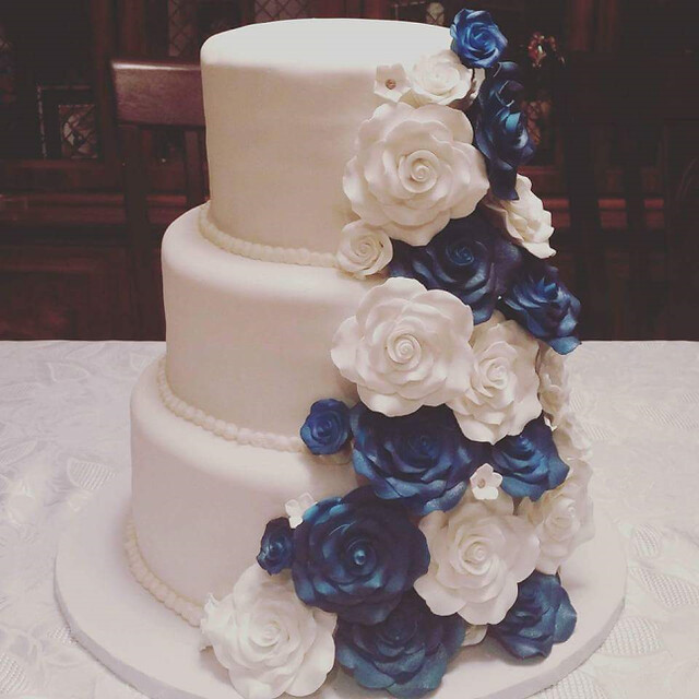 Elegant Rose Wedding Cake by Tanya Cabral from Tanya's Delicious Delights