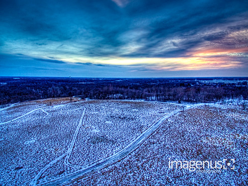 dayton elmcreekparkpreserve landscape minnesota aerial dji drone phantom uav osseo unitedstates us dronephotography sunset clouds snow outdoor hdr park winter newyear