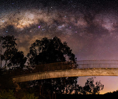 Walkway under the Milky Way - Serpentine, Western Australia