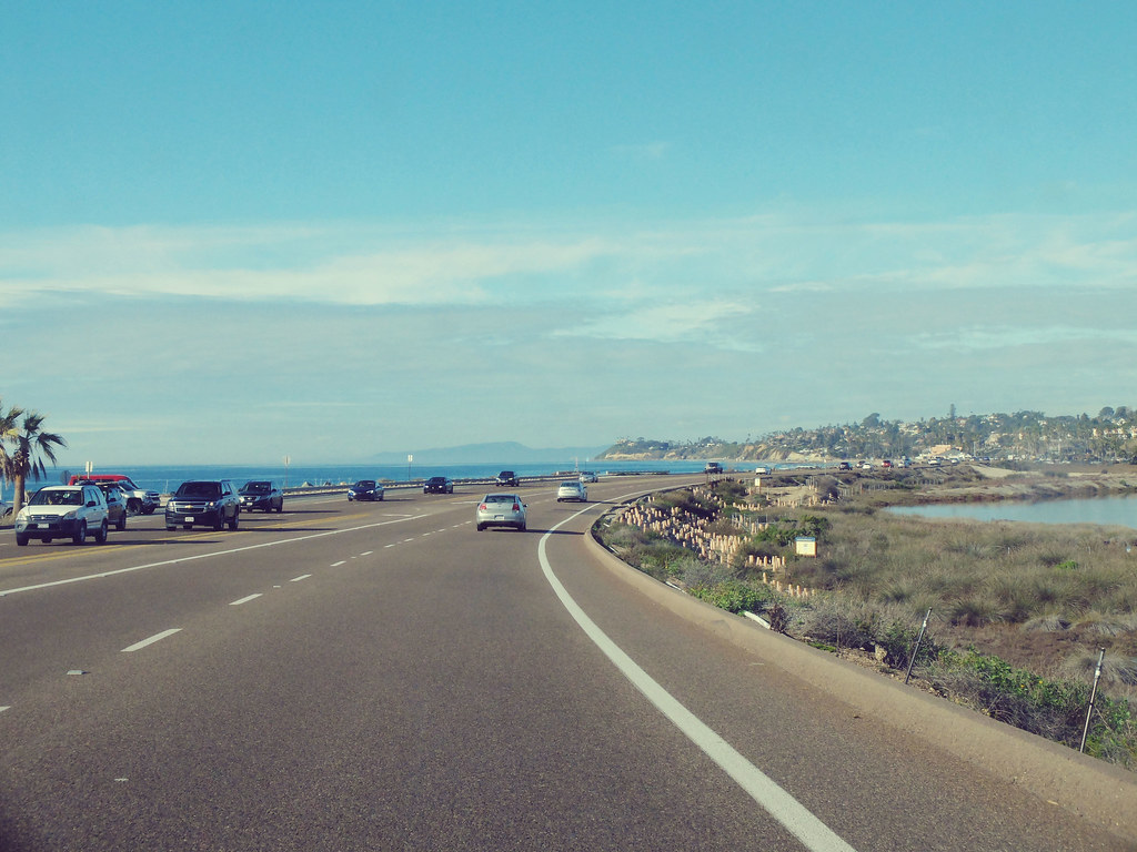 Route 1 entre San Diego et Carslbad, Californie