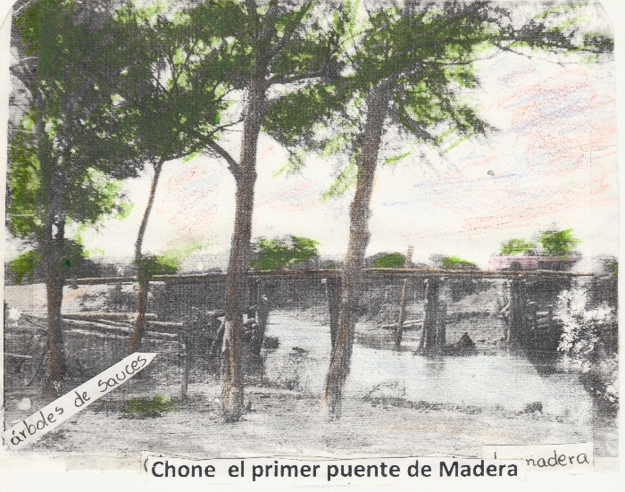 Chone, el primer puente de madera