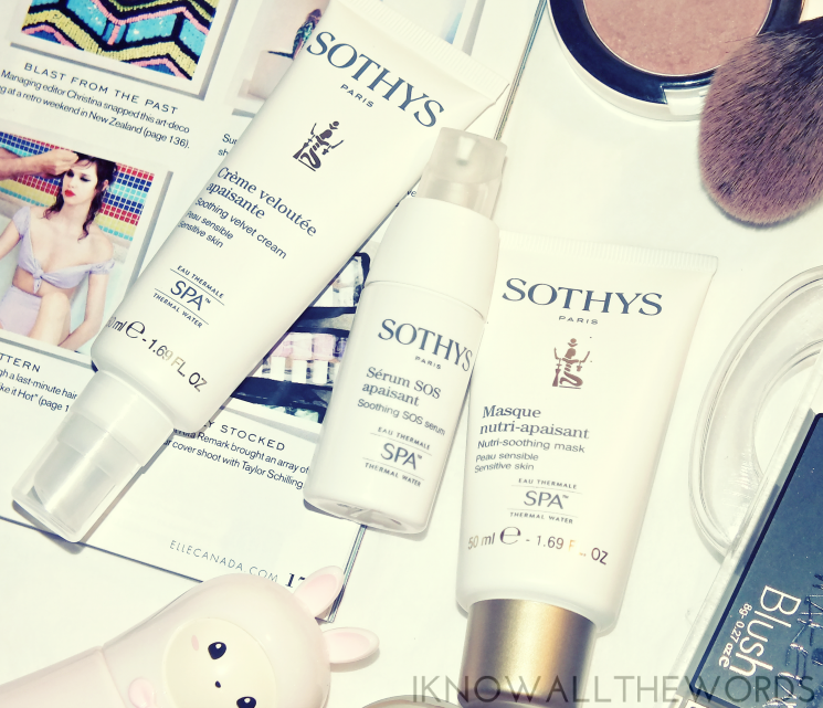 sothys sensitive skin line soothing velvet cream, soothing SOS Cream, nutri soothing mask  (1)