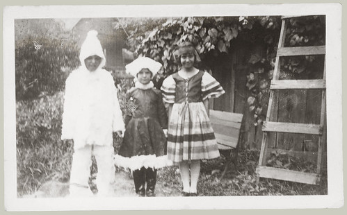 Three kids in costume