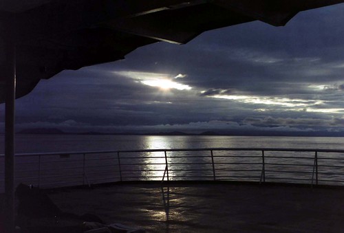 alaska insidepassage ferry boat sunset clouds geotagged geolat55465621 geolon132024078