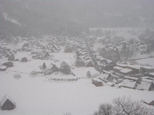 house snow japan view gifu shirakawago worldheritage hida shirakawa gassho kayabuki 世界遺産 合掌造 白川郷 茅葺