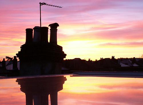 uk pink sky favorite london silhouette sunrise myfavorites eastdulwich dulwich