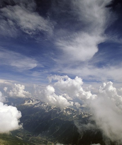 landscape cloudscape alps mountain chamonix france