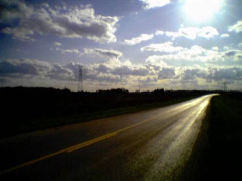 sky and road