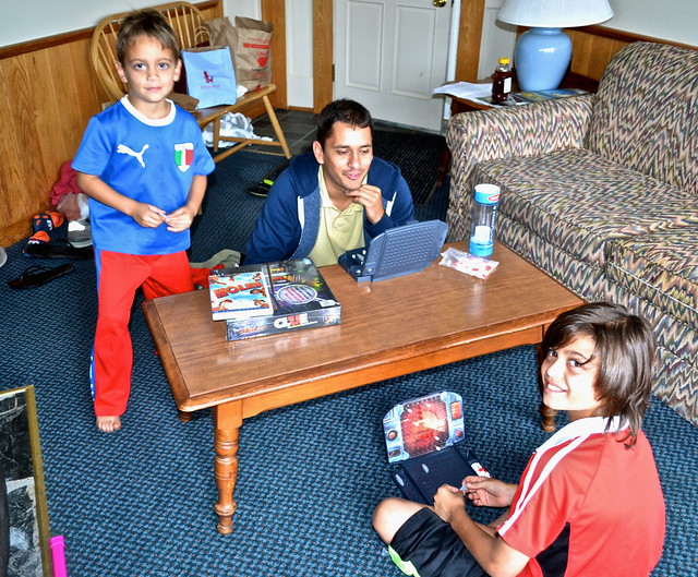 playing games at Basin Harbor Club, Vermont