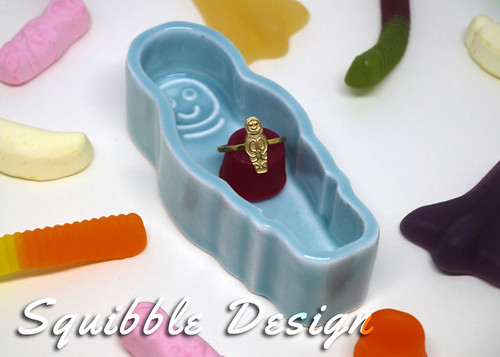 Green Eskimo Ring Dish by Squibble Design