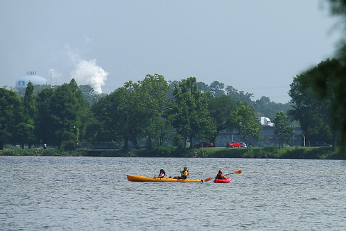 Kayaks on the lake.