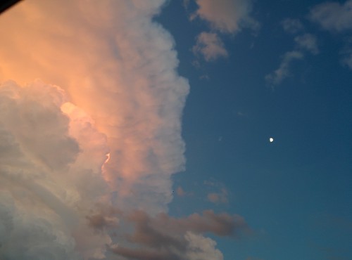 sunset moon storm clouds virginia cumulus lenticular altocumuluslenticularis