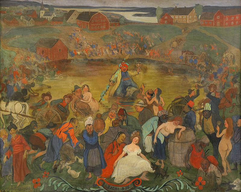 Ivar Arosenius - "Bachi sjö" (The Sea of Bacchus), 1906