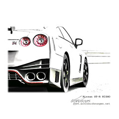 Nissan GT-R NISMO 2014 -   #autozeichnung #Pencildrawing by www.autozeichnungen.net