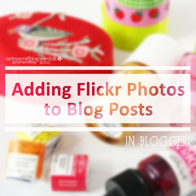 Adding Flickr Photos to Blog Posts