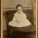 Cabinet Photo Toddler White Dress Crossed Hands by Smith Penn Yan New York NY-1
