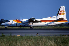 Air Nostrum Fokker 50 EC-GDD BCN 31/07/2000