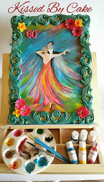 Ballroom Dancing Cake by Shell Thompson of Kissed By Cake