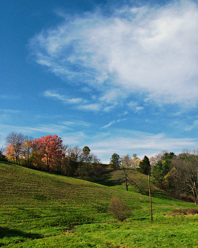 landscape hill trees clouds sky scenery rebuck pennsylvania autumn promotion