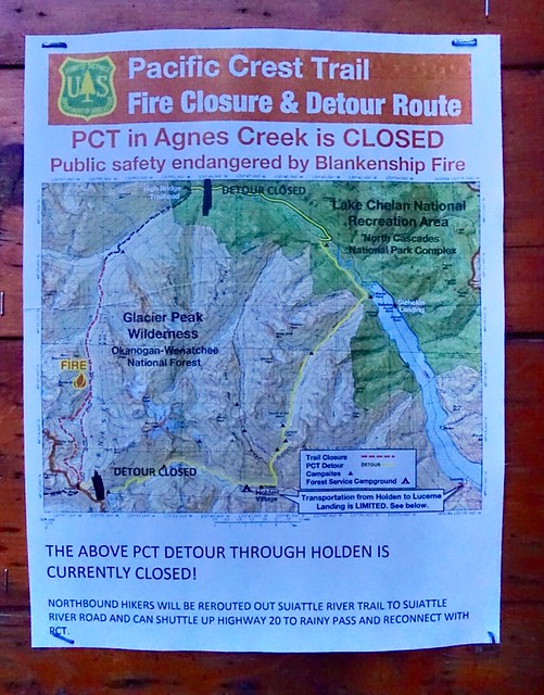Updated warning at Stevens Pass trailhead