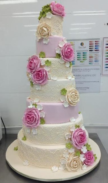 Wedding Cake by Erica Taladro of Valentino's cakes