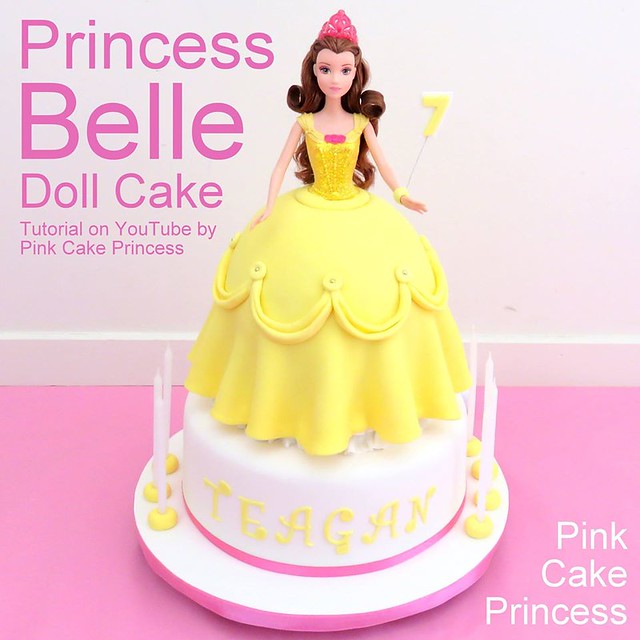 Disney Princess Belle Cake by Pink Cake Princess