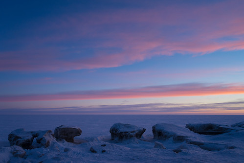 landscape manitoba snow sunrise winnipegbeach winter canada ca