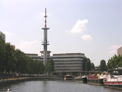 Rennes Tower over Canal