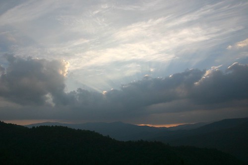 sunset nationalpark greatsmokymountains cataloochee