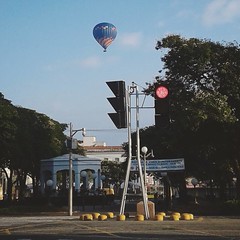 O balão e o semáforo de Itu. SP.