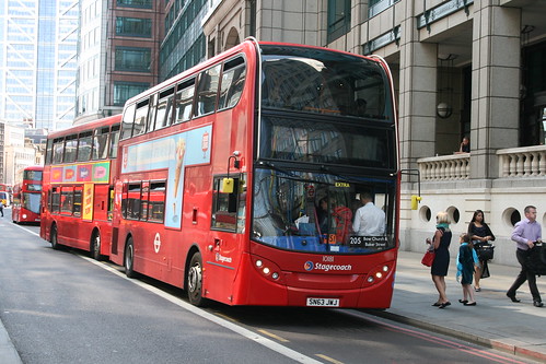 Stagecoach London 10181 on Route 205, Liverpool Street