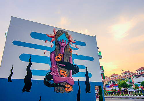 sunrise painting mural malaysia penang wallpainting butterworth pulaupinang