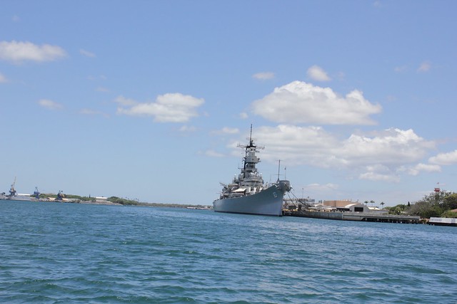 USS Missouri from USS Arizona