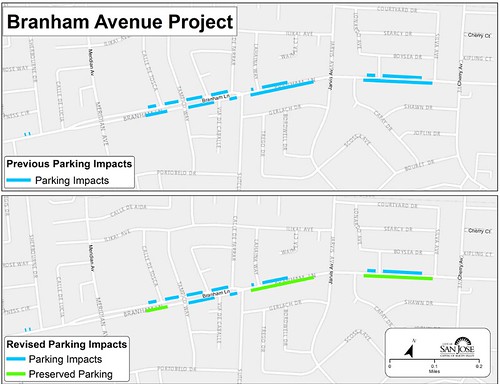 Branham Lane streetscape project San Jose