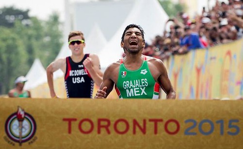 Crisanto Grajales oro en triatlon panamericano Toronto 2015