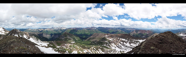 Panoramic view from the top of Treasure Mountain
